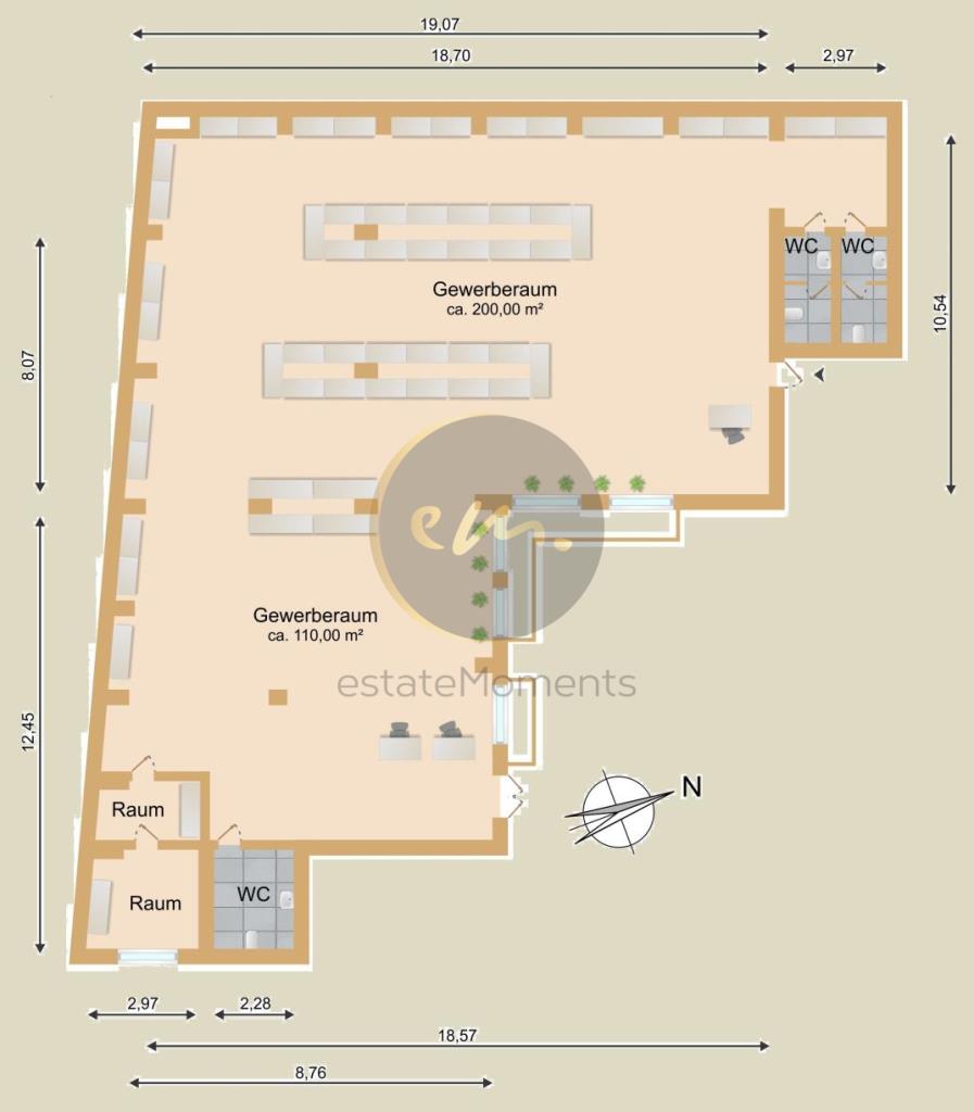 Gewerbe EG (Einheit 1)